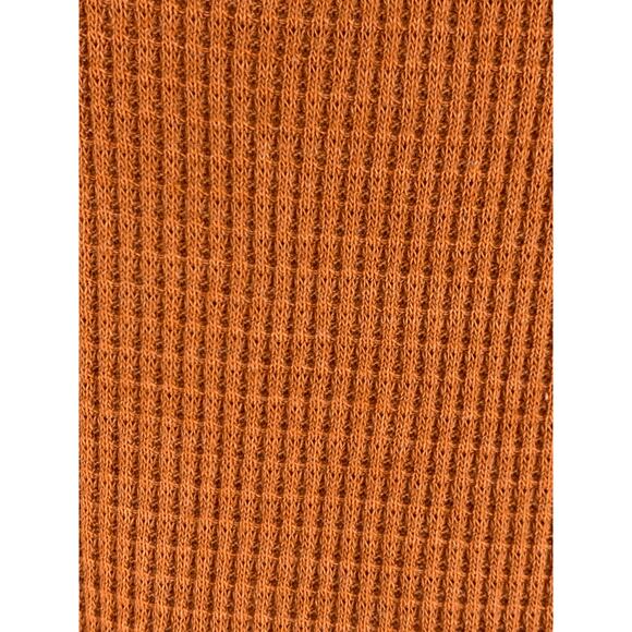 TLA Nadia Cut Out Waffle Knit Long Sleeve Shirt Womens Size XS Terracotta - Picture 7 of 7
